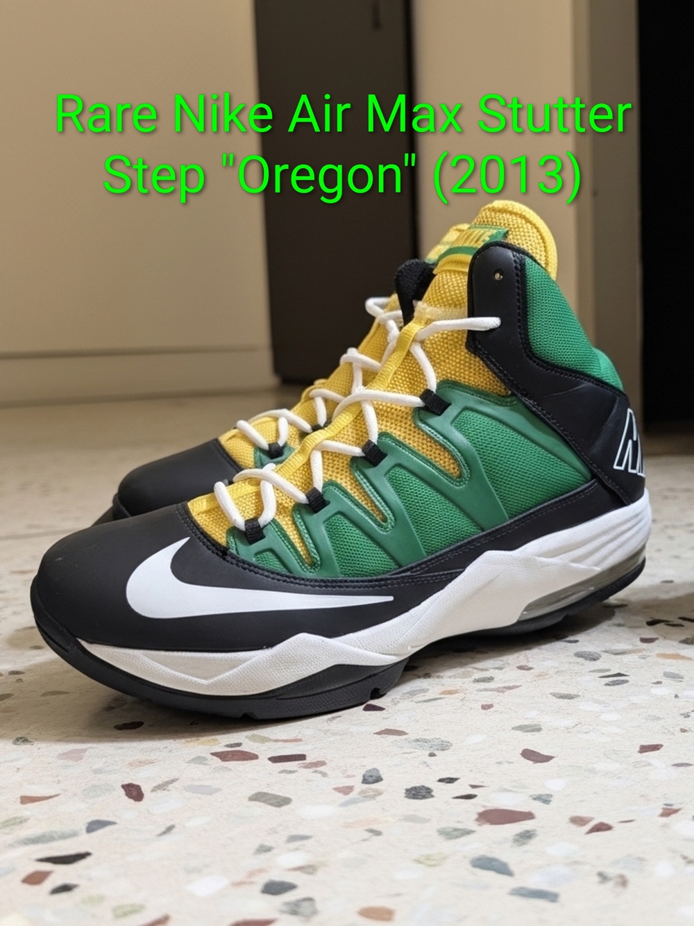 Nike Air Max Stutter Step Rare "Oregon" (2013) Mens 11.5 EUC